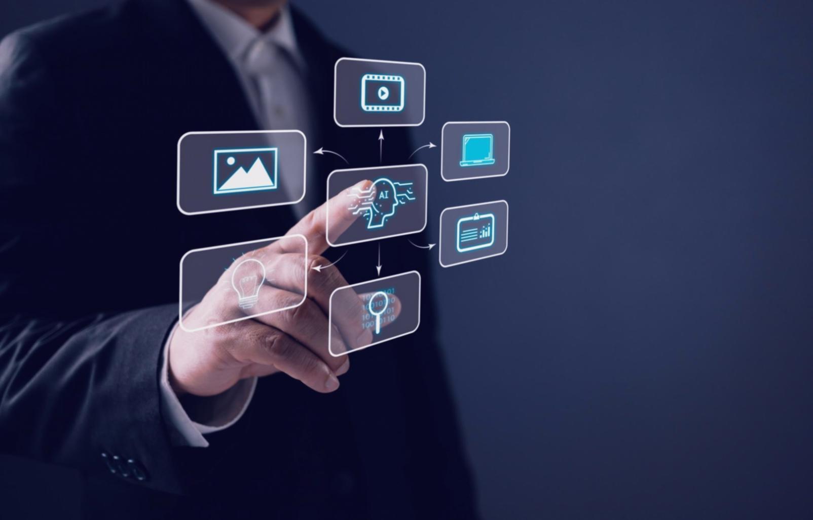 AI financiële marktanalyse tool in gebruik